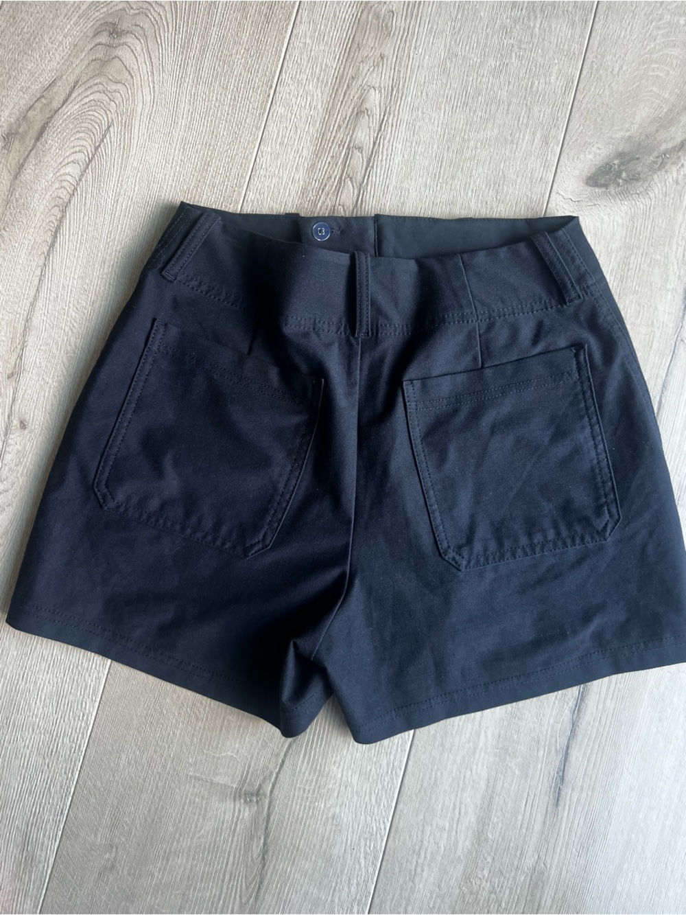 Athleta Black High-Waist Tailored Shorts - Picture 3 of 5